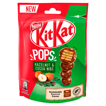 KITKAT Pops chocolade hazelnoot en cacao nibs | Nestlé Chocolade
