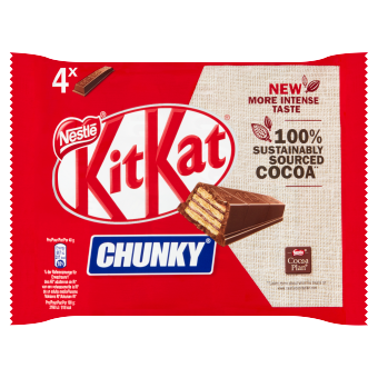 KITKAT CHUNKY Melkchocolade 4-pack | Nestlé Chocolade