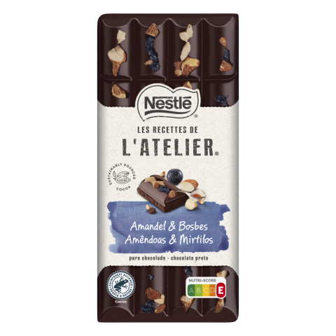 NESTLÉ L'ATELIER Pure chocolade reep amandel bosbes