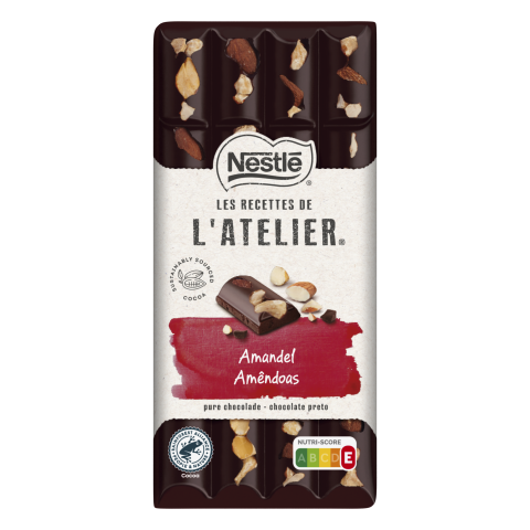 NESTLÉ L'ATELIER Pure chocolade reep amandel