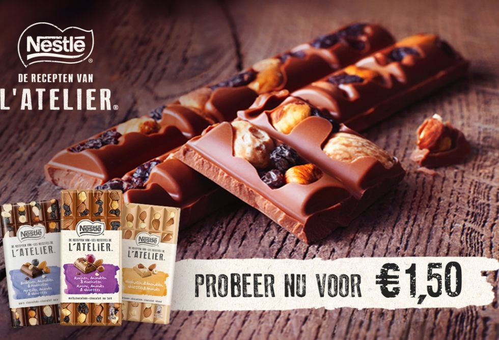 <span>Probeer Nestlé L'ATELIER voor €1,50</span>

